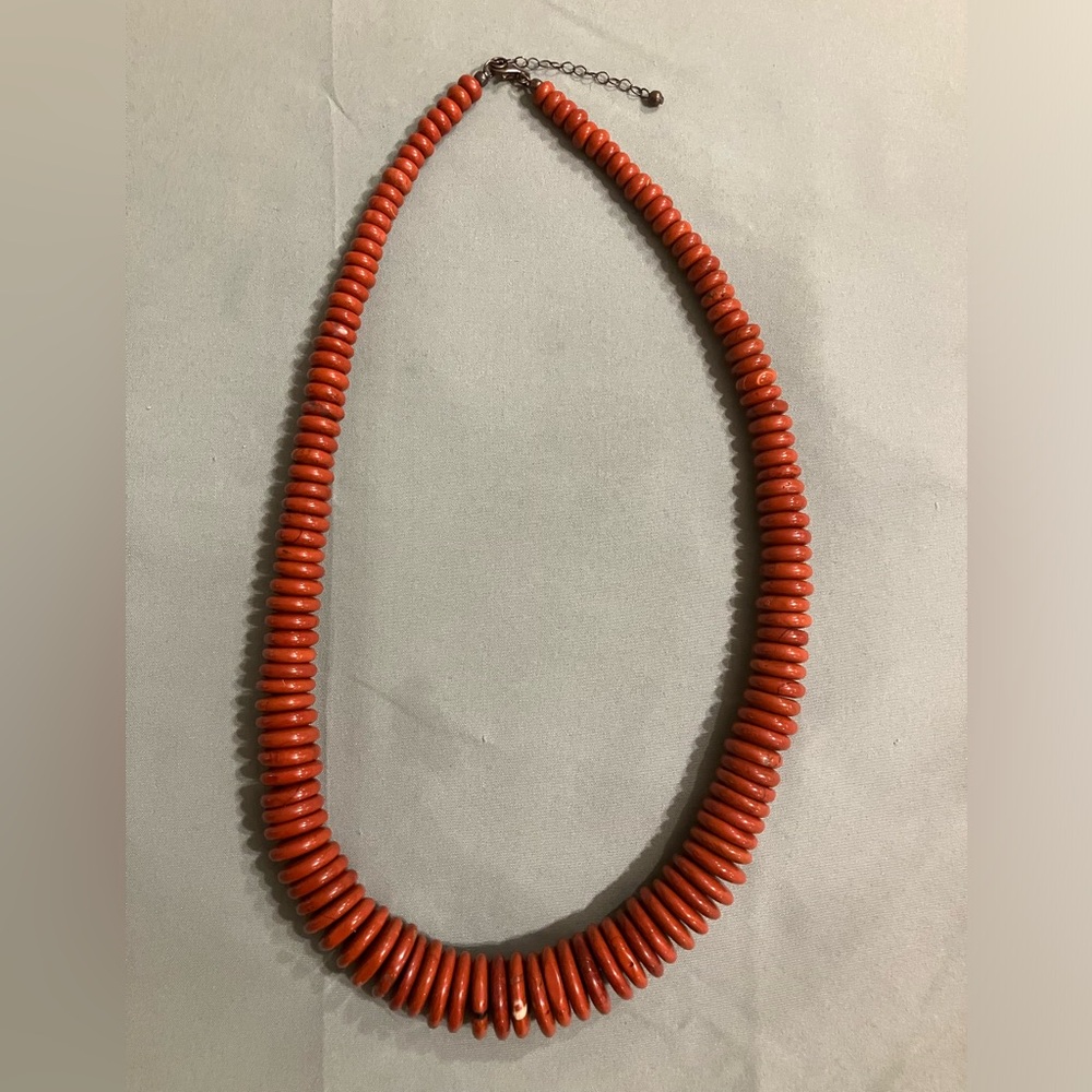 Beautiful red stone bohemian necklace